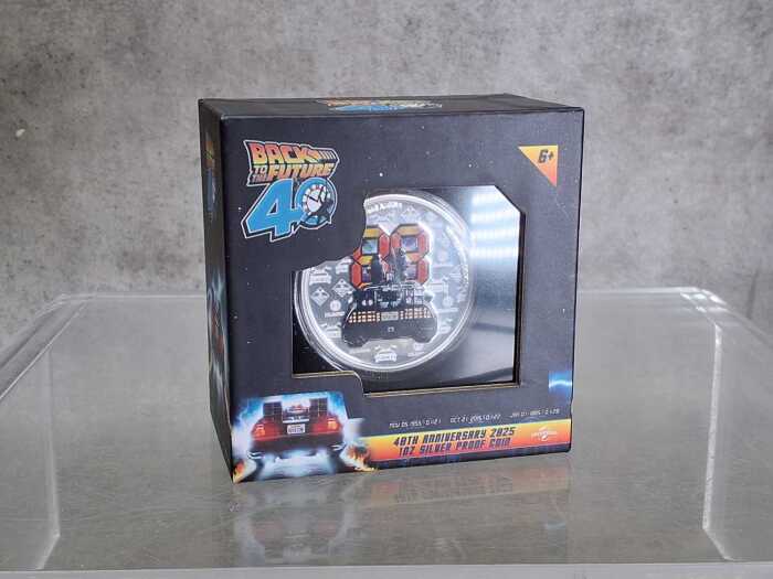 Back to the Future 40th Anniversary 2025 1oz silver proof coin