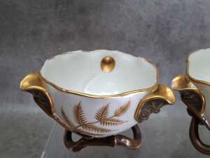 Three antique Royal Worcester porcelain pieces - 3
