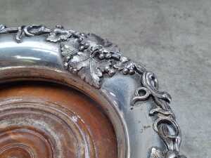 Pair of antique wine coasters - 4