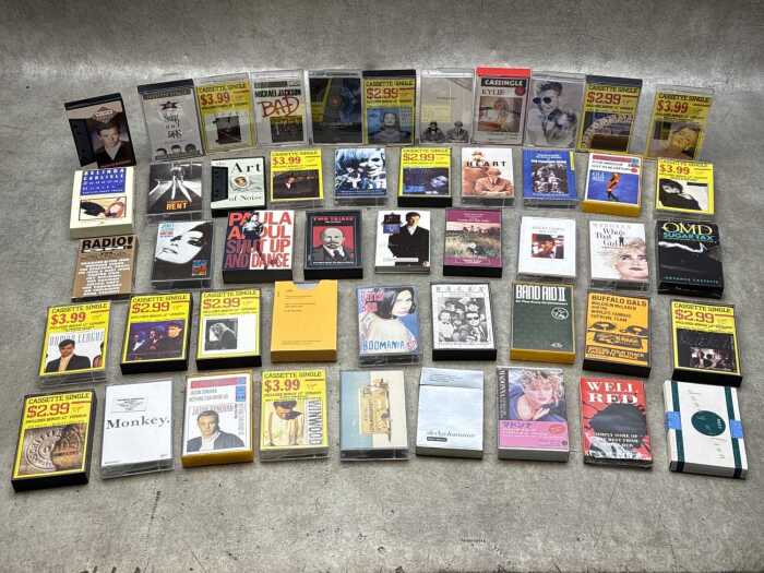 Mostly '80s cassingles and remix tapes