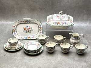 Spode 'Chinese Rose' porcelain part setting