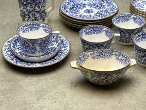 Antique Minton porcelain tea setting for six - 2