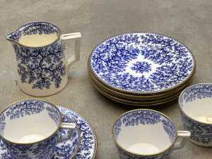 Antique Minton porcelain tea setting for six - 3