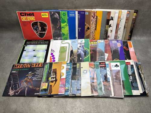 Vinyl records, including Country and Rock 'n' Roll