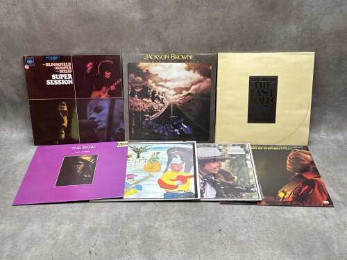 Seven vinyl records