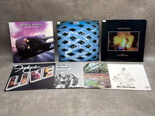 Seven psych blues and heavy rock vinyl records