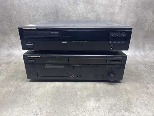 Marantz CD-40 compact disc player and Marantz SD52 stereo cassette deck
