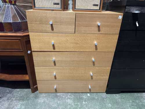 Modern 6-drawer tallboy (Retail floor sock)