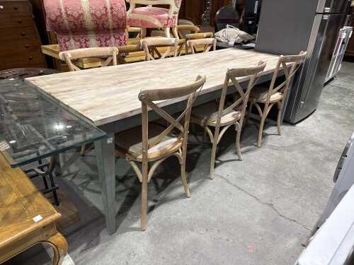 Rustic French style dining suite