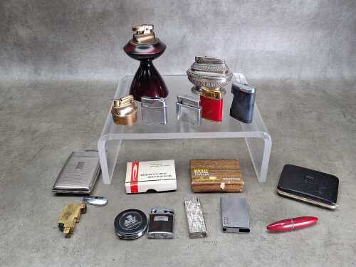 Collection of vintage cigarette lighters