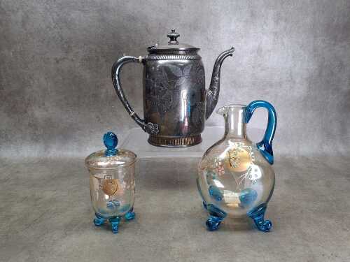 Three antique Aesthetic Movement pieces