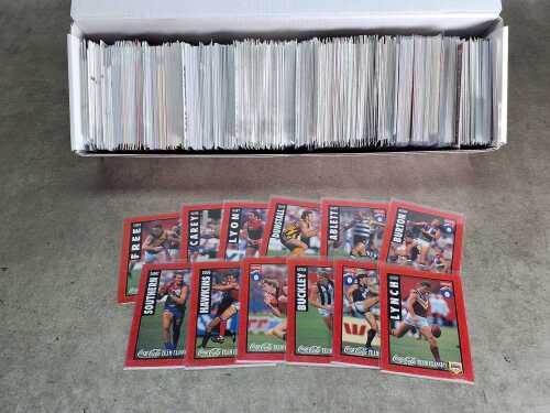 Collection of mostly AFL trading cards