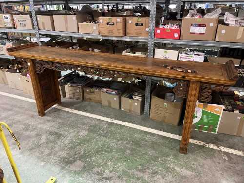 Chinese antique-style ornate hall table