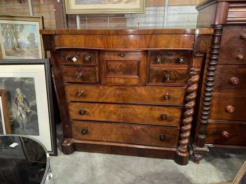 Mahogany Scotch chests of drawers