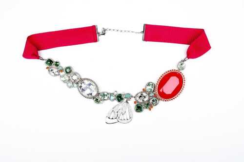 A Swarovski Nova Ribbon butterfly Necklace