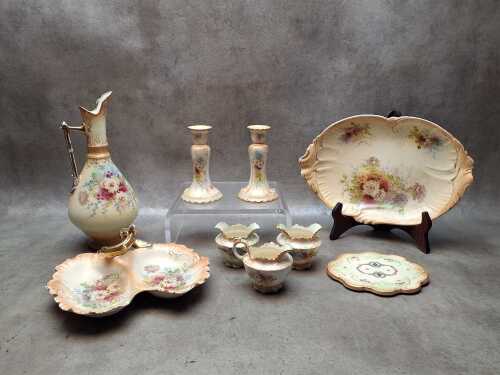 Antique S.F. & Co. blushware ceramics