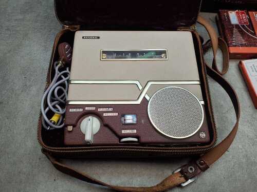 Vintage National RQ-112 reel to reel tape recorder