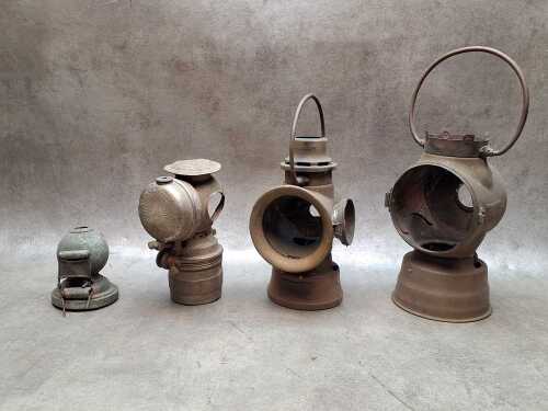 Antique carriage lamps, in need of restoration