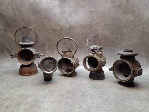 Antique carriage lamps, in need of restoration