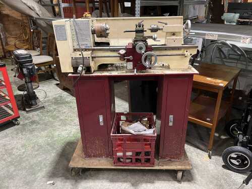 RX-0523A bench-top metal lathe with stand