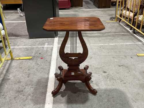 Pedestal side table