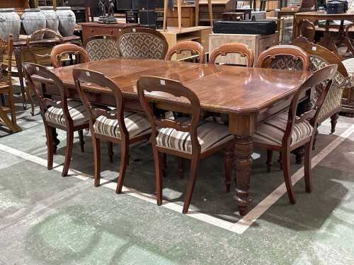 Victorian nine-piece dining suite