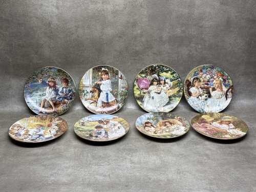 Eight Bradford Exchange Sandra Kuck design boxed porcelain cabinet plates