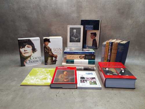 Biographical and history books, including vintage