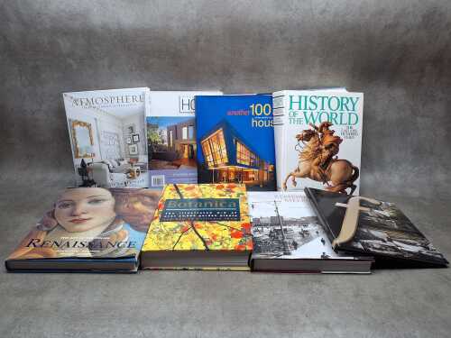 Reference books, including art and interior design