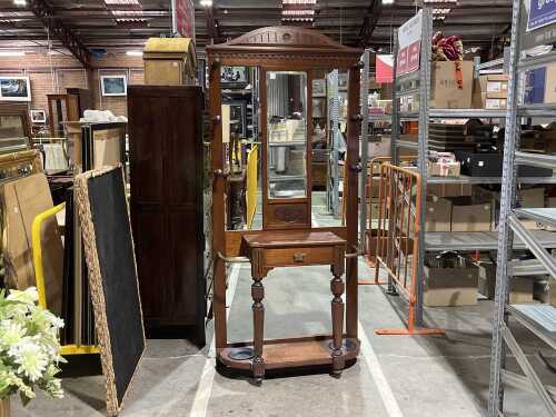 Edwardian style hall stand