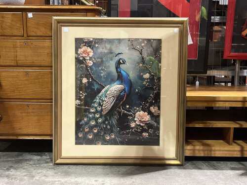 Artist unknown, Peacock. Photographic print