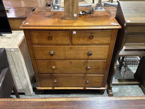 Victorian cedar chest of drawers