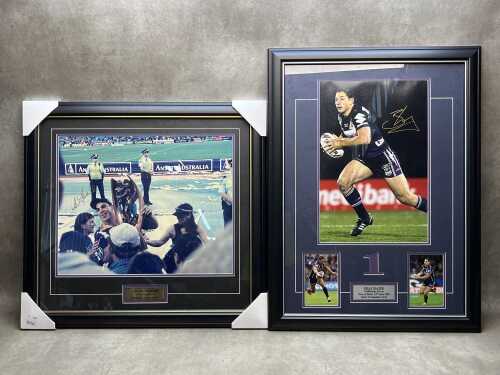 Two Melbourne Storm signed posters