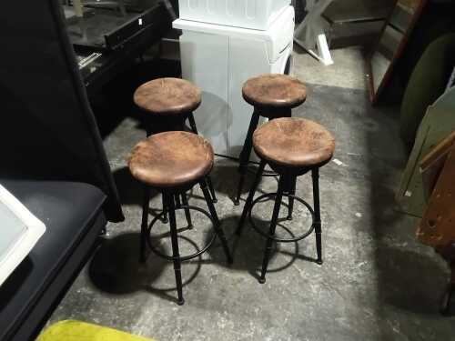 Four modern bar stools