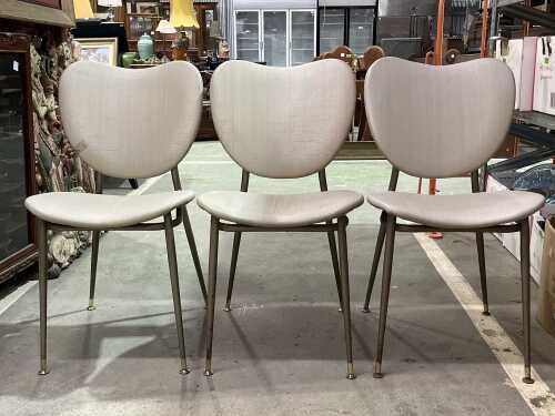 Set of three mid-century dining chairs
