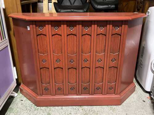 Decorative timber bar cabinet
