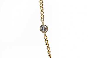 A diamond necklace in 18 carat yellow gold - 2