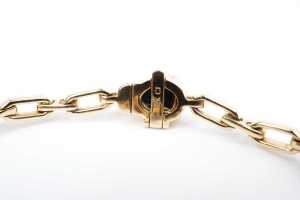 A ruby and diamond bracelet in 14 carat yellow gold - 4