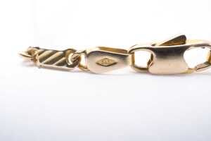 A ruby, sapphire and emerald bracelet in 14 carat yellow gold - 5