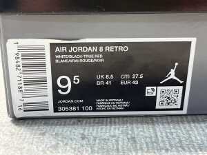 Nike Air Jordan 8 Retro size US 9.5 men's - 5