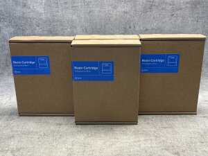 Four Formlabs photopolymer resin cartridges