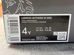Nike Lebron Witness IX (GS) size US 4 kids - 5