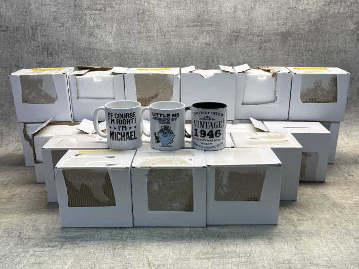 27 novelty mugs
