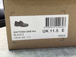 Clarks School Daytona SNR INJ size UK 11.5 - 5