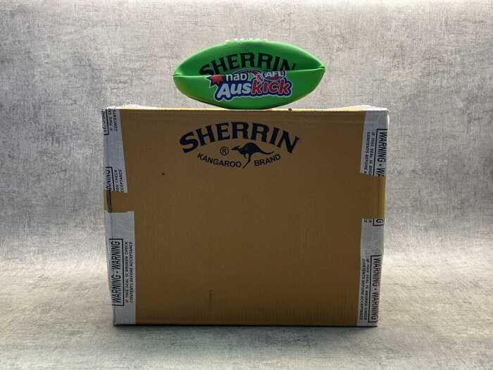 Box of Sherrin footballs