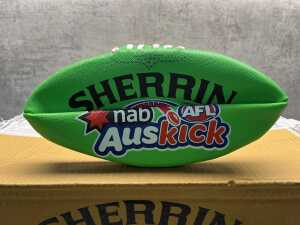 Box of Sherrin footballs - 2