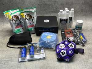 Group of dog products