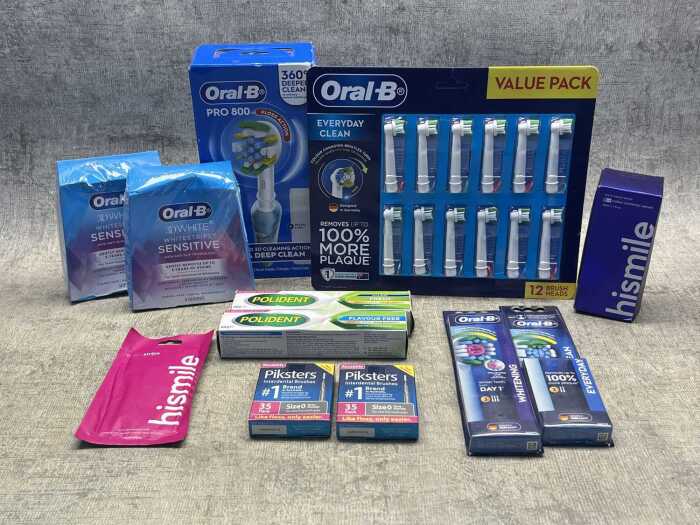 Group of oral hygiene products