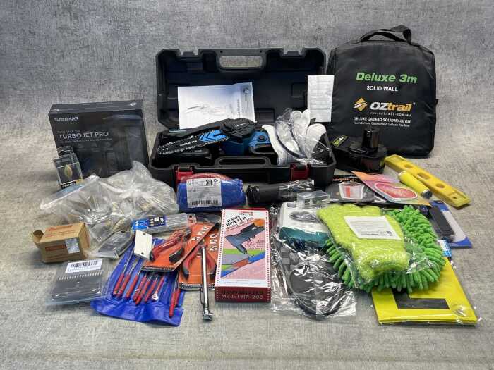 Group of garage products
