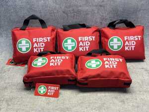 Five first aid kits